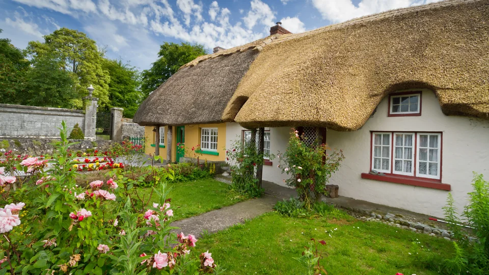 old cottage after renovation in Ireland